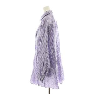 PLEATS PLEASE ISSEY MIYAKE イッセイミヤケ シャツ 3 パープル ホワイト PP11-PJ944