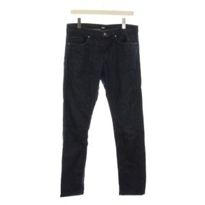 DELAWERE Slim Fit デニムパンツ ジーンズ 31/34 紺 ネイビー 無地 5ポケット
