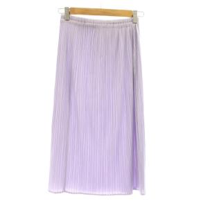 PLEATS PLEASE ISSEY MIYAKE イッセイミヤケ プリーツスカート ひざ丈 イージー 3 ラベンダー PP21-JG140 /KU ECD003
