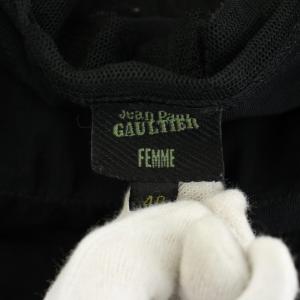 Jean Paul GAULTIER FEMME フレアスカート シアー 40 ブラック