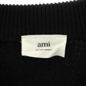 AMI Alexandre Mattiussi カーディガン ハート ウール S ブラック