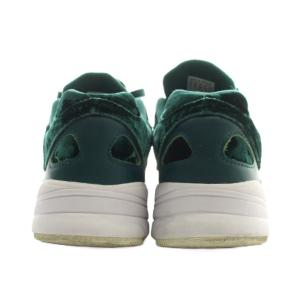 adidas Originals ローカットスニーカー シューズ 厚底 ベロア ロゴ US6 24cm 緑 グリーン /BB ECE004