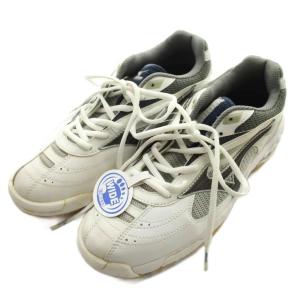MIZUNO ローカットスニーカー シューズ 厚底 メッシュ ロゴ 25.5cm 白 ホワイト /BB ECE004
