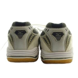 MIZUNO ローカットスニーカー シューズ 厚底 メッシュ ロゴ 25.5cm 白 ホワイト /BB ECE004