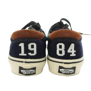 VANS オールドスクール スニーカー シューズ チェック柄 US10.5 28.5cm 紺 ネイビー 緑 グリーン