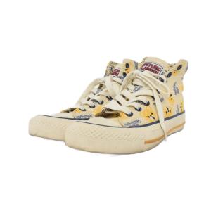 HYSTERIC GLAMOUR キャンバス ハイカット スニーカー 6 ベージュ ECE004