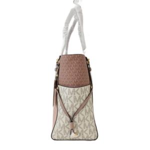MICHAEL KORS VOYAGER ボイジャー トートバッグ モノグラム ロゴ 総柄 ピンク 白 ホワイト 30S0GV6T4V