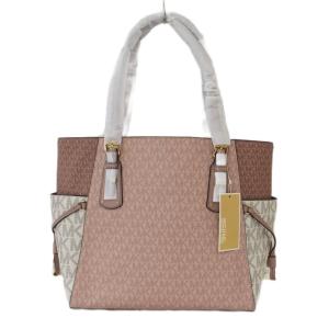 MICHAEL KORS VOYAGER ボイジャー トートバッグ モノグラム ロゴ 総柄 ピンク 白 ホワイト 30S0GV6T4V