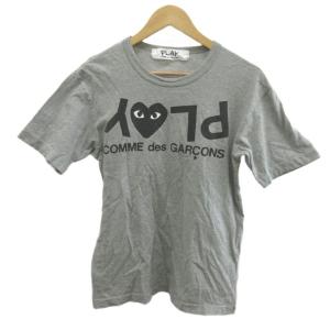 Tシャツ M グレー 半袖 ラウンドネック ロゴプリント /NP ECE004