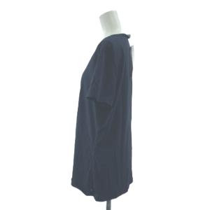 SPORTMAX CODE タグ付き Tシャツ XL 紺 ネイビー スパンコール ハートモチーフ ラウンドネック 半袖 /AY ECE004