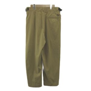 FRED PERRY 美品 テーパードパンツ M ベージュ タック入り ベルト付き クロップド丈 /AY ECE004