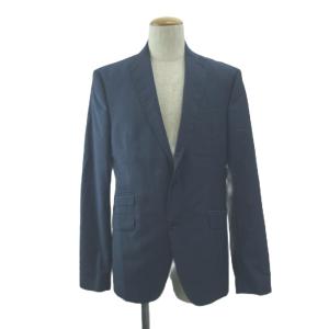 ZARA MAN セットアップ パンツスーツ テーラードフィット フォーマル ウール EUR50 L相当 ブルー 長袖 シングルブレスト