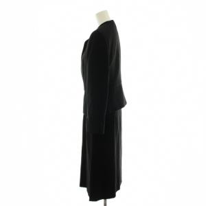 Chloe FORMAL セットアップ ノーカラージャケット ワンピース 半袖 ロング 7 黒 ブラック 1408299-01