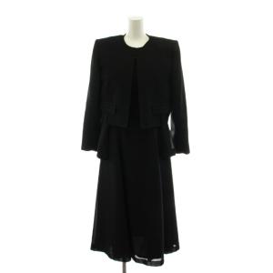 BLACK FORMAL セットアップ ノーカラージャケット ワンピース ロング丈 長袖 シアー シースル