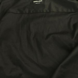 GIORGIO ARMANI ジャケット ブルゾン ジップアップ コットン 41 黒 /NR ECE004