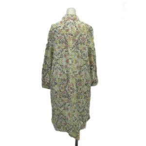 MAX MARA WEEKEND LINE ワンピース 46 白 ホワイト 花柄 シャツカラー 長袖 ひざ丈 /RN ECE004