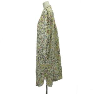 MAX MARA WEEKEND LINE ワンピース 46 白 ホワイト 花柄 シャツカラー 長袖 ひざ丈 /RN ECE004