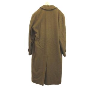 Aquascutum ステンカラーコート 42 ブラウン 茶 無地 テーラードカラー クラシック 長袖 /AY ECE004
