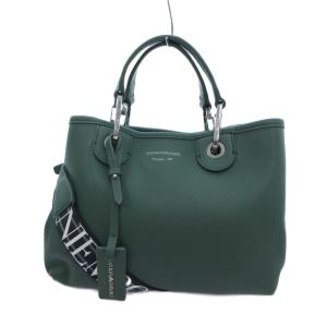MyEA ハンドバッグ ショルダー 2WAY ロゴレタリング 緑 グリーン /UO GY62