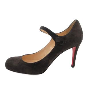 Christian Louboutin パンプス スエード 37.5 グレー
