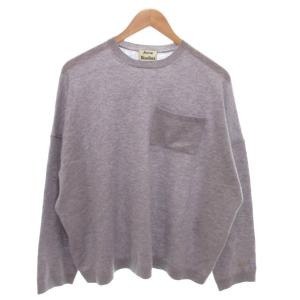 ニット セーター クルーネック 長袖 ウール XXS グレー /FF GY62