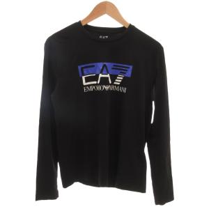 Tシャツ S 黒 ブラック ロゴプリント 長袖 /YF GY62