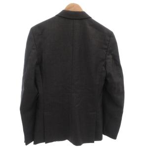 PRADA スーツ セットアップ ビジネス シングル ジャケット パンツ シルク混 モヘヤ混 44R グレー /FF