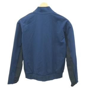 adidas ブルゾン ジャケット 上着 M 紺 ネイビー 無地 リブ襟 長袖 /NP ECE004