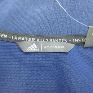adidas ブルゾン ジャケット 上着 M 紺 ネイビー 無地 リブ襟 長袖 /NP ECE004