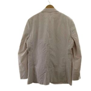 Brooks Brothers テーラードジャケット 上着 42R 白 ホワイト 赤 レッド ストライプ柄 長袖 シングルブレスト /PP