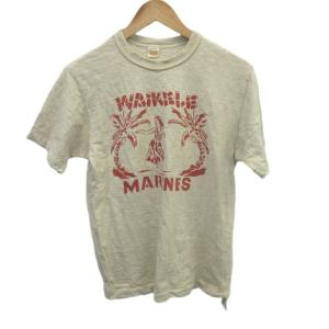 Tシャツ M ベージュ 半袖 グラフィックプリント クルーネック /NP ECA004
