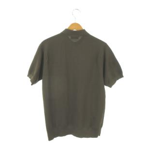 MACKINTOSH ポロシャツ ニット L 茶 ブラウン ハーフボタン 半袖 /AO13 ECD001