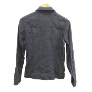 Max Mara シャツ ブラウス 麻 リネン 黒 ブラック 長袖 襟付き フラップポケット /MD ECD001