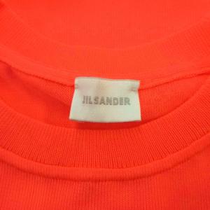 JIL SANDER Tシャツ カットソー 48 赤 レッド 蛍光色 無地 ラウンドネック 半袖 /MD ECD001