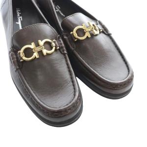 Salvatore Ferragamo ガンチーニ ローファー 7 茶 ブラウン /SS OS ECD001