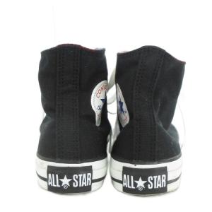CONVERSE ALL STAR スニーカー 24cm 黒 ブラック ハイカット 金色アイレット 円形ロゴパッチ /MN40
