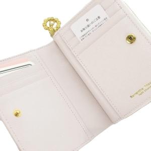Samantha Thavasa Petit Choice 二つ折り財布 ウォレット ラウンドファスナー 小銭入れあり 女性用 レザー 白 ホワイト ピンク 花柄