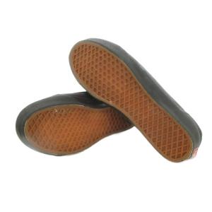 VANS スニーカー スエードレザー 本革 9 黒 ブラック サイドライン レースアップ /CK34 GY59