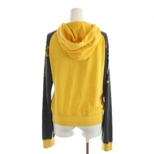HYSTERIC GLAMOUR RAMONES パーカー ジャケット 上着 F 黄 イエロー フード付き 長袖 ロゴプリント 2CF-7280