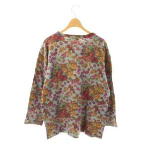 KENZO 花柄ニット カットソー プルオーバー ブルー マルチカラー /CX ECC004