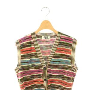MISSONI スポーツ SPORT ニットベスト Vネック 42 マルチカラー /DO ECC004