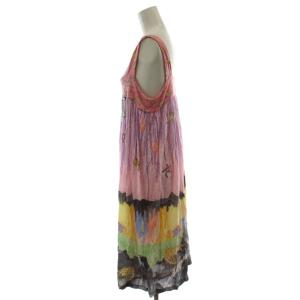 TSUMORI CHISATO ワンピース 2 ピンク ノースリーブ ロング丈 総柄 TO11JH211 /GG ECB004