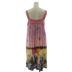 TSUMORI CHISATO ワンピース 2 ピンク ノースリーブ ロング丈 総柄 TO11JH211 /GG ECB004