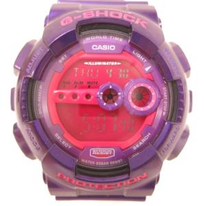 クレイジーカラーズ 腕時計 デジタルウォッチ 樹脂バンド クォーツ 紫 パープル GD-100SC /NU