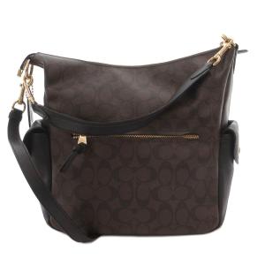 COACH ペニー ショルダーバッグ シグネチャー ブラウン シグネチャー柄 フラップポケット /SX ECG003