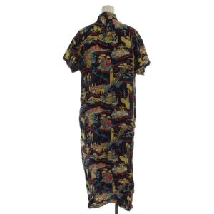 SUN SURF SUNSURF ×BEAMS BOY ワンピース シャツワンピ マルチカラー ハワイアン柄 半袖 レギュラーカラー 13-26-0159-086