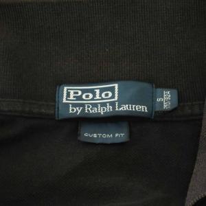 Polo by Ralph Lauren ポロシャツ S 170/92A 黒 ブラック 半袖 ロゴ刺繍 数字プリント /LP GY53