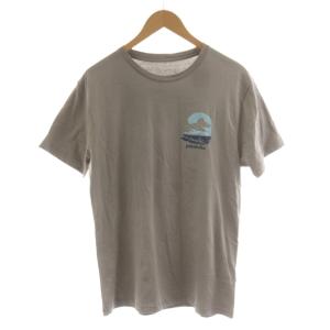 Tシャツ M グレー 半袖 ラウンドネック グラフィックプリント /AN31 GY53