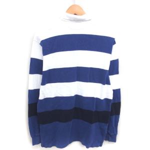 POLO SPORT RALPH LAUREN 国内正規品 ラガーシャツ ボーダー ロゴ刺? ハーフボタン 比翼仕立て 長袖