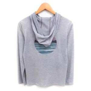 Patagonia cool daily パーカー フーディー ロゴプリント 薄手 プルオーバー 長袖 S グレー /TT